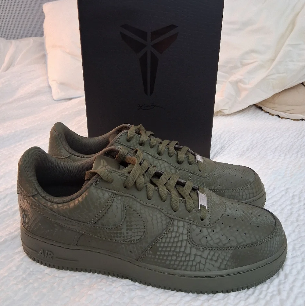 Nike Air Force One Low Kobe Bryant Forever Cargo Khaki - Picture 13 of 13